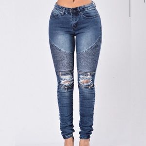 Walk This Way Moto Jeans
